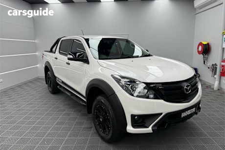 White 2019 Mazda BT-50 Ute Tray BOSS 4X4