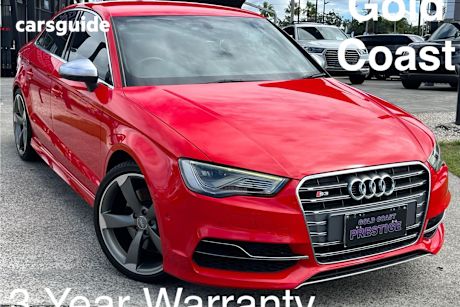 Red 2015 Audi S3 Sedan 4WD