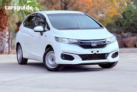 White 2018 Honda Fit Hatch HYBRID BASE GRADE
