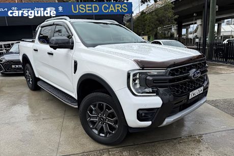 White 2022 Ford Ranger Ute Tray WILDTRAK 4X4