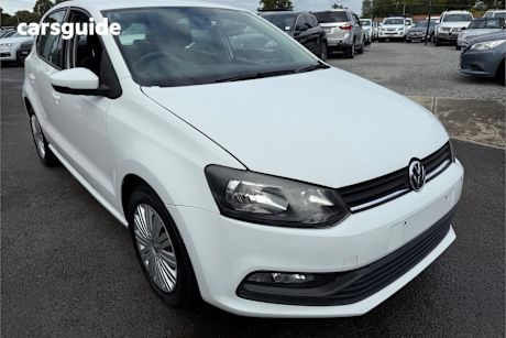 White 2015 Volkswagen Polo Hatch 66TSI TRENDLINE F