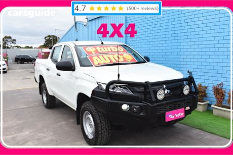 White 2021 Mitsubishi Triton Double Cab Pick Up Glx (4X4)
