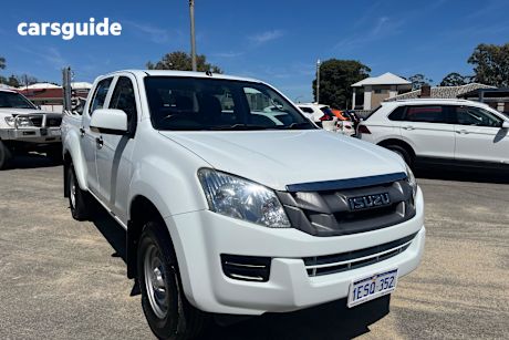 White 2015 Isuzu D-MAX Ute Tray SX (4X2) TF MY15