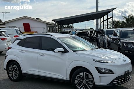 White 2022 Hyundai Kona SUV ELECTRIC ELITE F