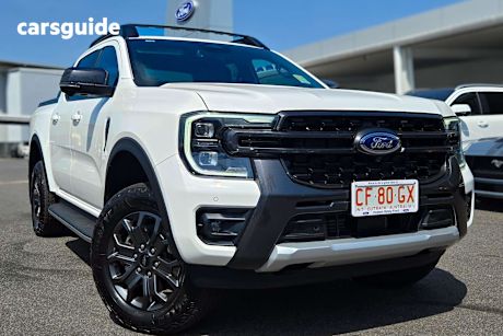 White 2024 Ford Ranger Ute Tray WILDTRAK 4X4