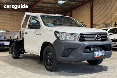 White 2017 Toyota Hilux Cab Chassis Workmate