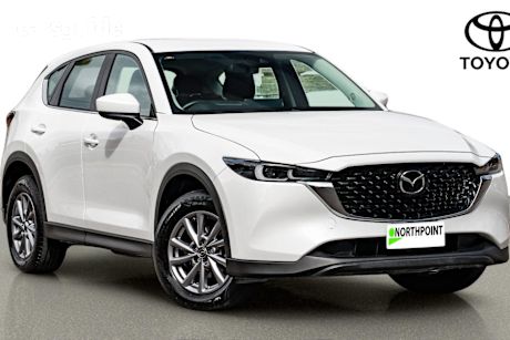White 2023 Mazda CX-5 SUV G25 MAXX SPORT F