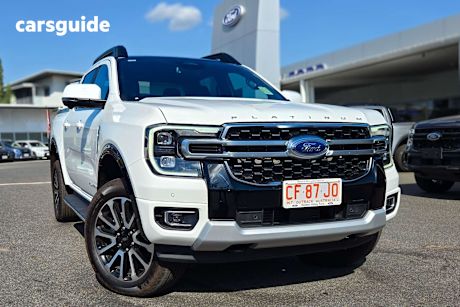 White 2024 Ford Ranger Ute Tray PLATINUM 4X4