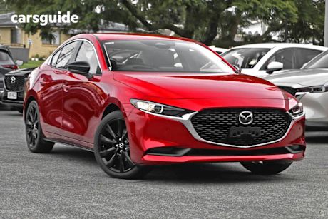 Red 2025 Mazda Mazda3 Sedan G25 EVOLVE SP F