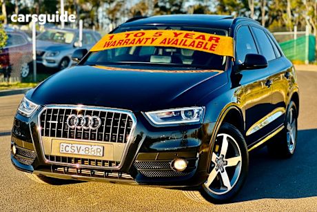 Black 2014 Audi Q3 Wagon 2.0 Tfsi Quattro (125Kw)