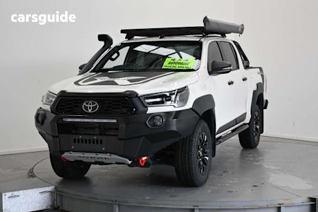 White 2021 Toyota Hilux Double Cab Pick Up Rugged X (4X4)