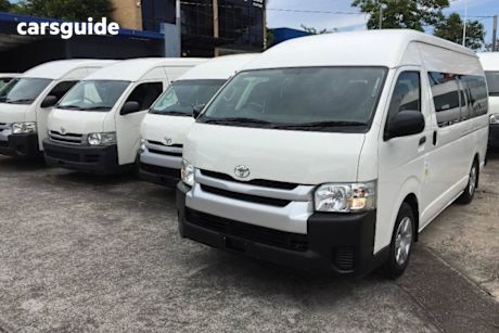 White 2018 Toyota HiAce Bus Commuter