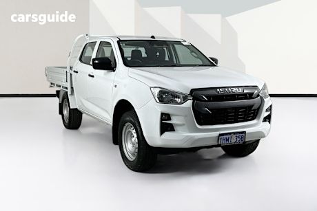 White 2022 Isuzu D-MAX Crew Cab Chassis Sx (4X4)