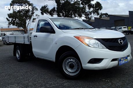 White 2015 Mazda BT-50 Cab Chassis Xt (4X2)