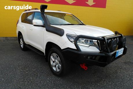 White 2020 Toyota Landcruiser Prado Wagon Gxl Flat Tailgate