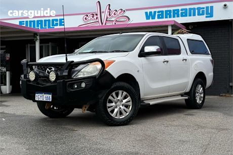 White 2011 Mazda BT-50 Dual Cab Utility Gt (4X4)