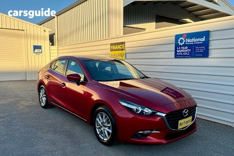 Red 2016 Mazda 3 Sedan Maxx