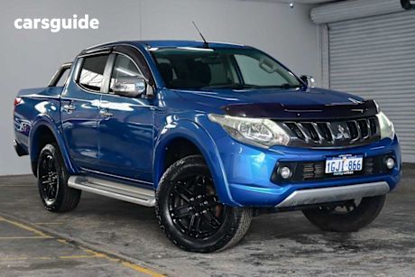 Blue 2017 Mitsubishi Triton Ute Tray GLS 4X4