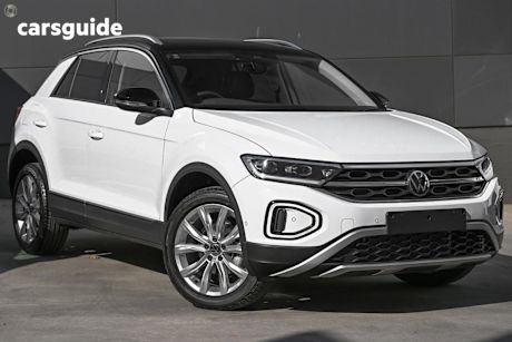 White 2025 Volkswagen T-ROC SUV 110TSI STYLE F