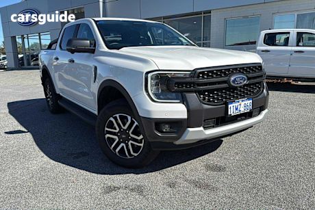 White 2024 Ford Ranger Ute Tray SPORT 4X4