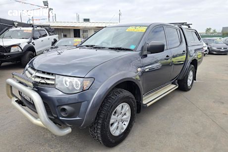 Grey 2010 Mitsubishi Triton Double Cab Utility Gl-R (4X4)