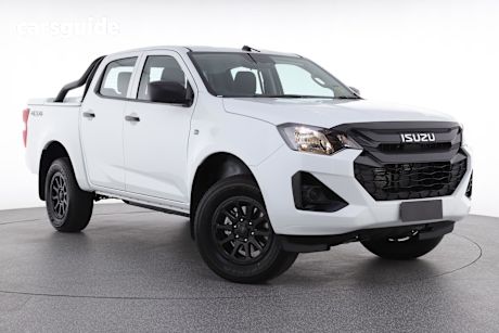 White 2025 Isuzu D-MAX Crew Cab Utility Sx (4X4)