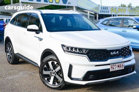 White 2021 Kia Sorento Wagon Sport+ 7 Seat