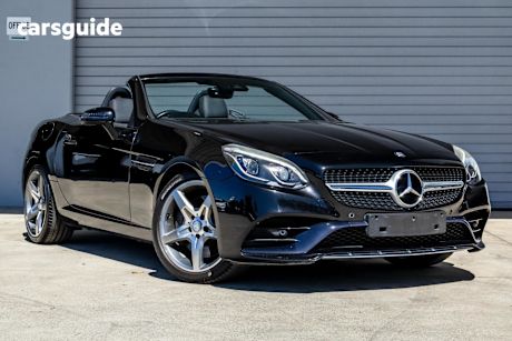 Black 2016 Mercedes-Benz SLC-Class Convertible SLC180 R