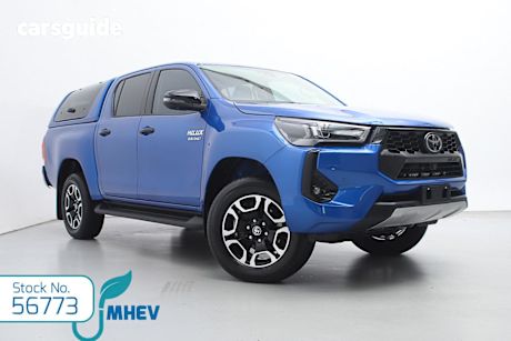 Blue 2024 Toyota Hilux Double Cab Pick Up Sr5 48V (4X4)