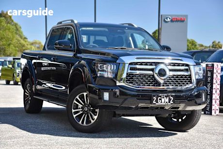 Black 2025 GWM Cannon Alpha Ute Tray ULTRA 4WD