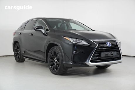 Black 2018 Lexus RX450H Wagon Sports Luxury Hybrid