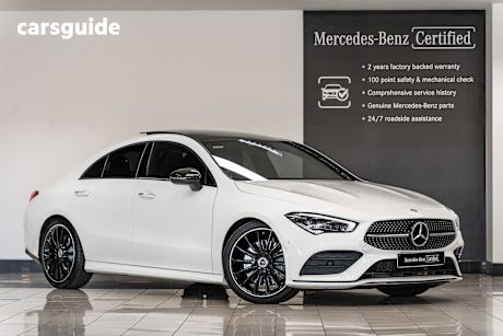 White 2022 Mercedes-Benz CLA250 Coupe 4Matic