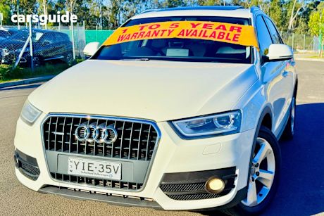 White 2012 Audi Q3 Wagon 2.0 Tfsi Quattro (155Kw)