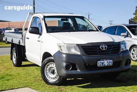 White 2012 Toyota Hilux Ute Tray WORKMATE R