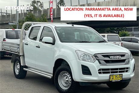 White 2018 Isuzu D-MAX Ute Tray SX HIGH RIDE R
