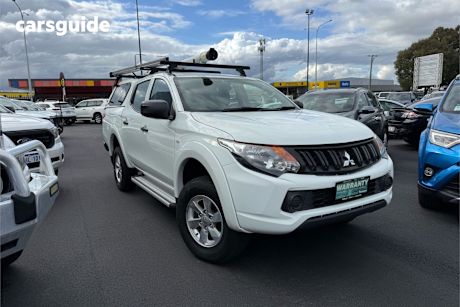 White 2017 Mitsubishi Triton Ute Tray GLX+ 4X4