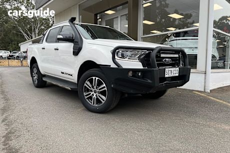 White 2020 Ford Ranger Ute Tray WILDTRAK 4X4