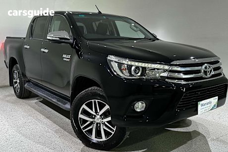 Black 2017 Toyota Hilux Ute Tray SR5 4X4