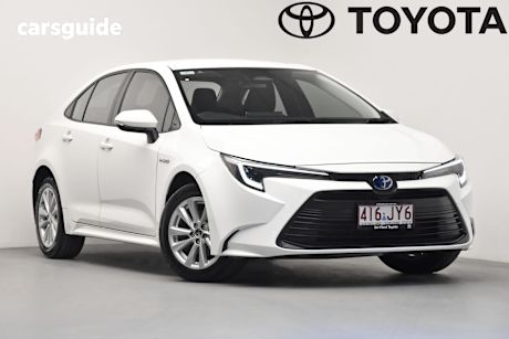 White 2024 Toyota Corolla Sedan Ascent Sport Hybrid