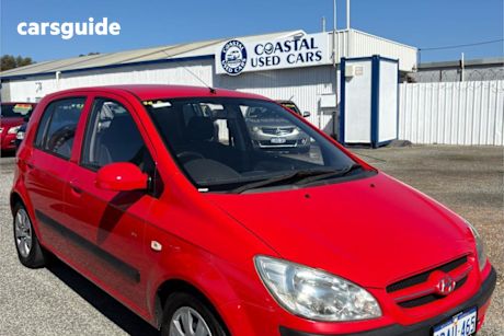 Red 2008 Hyundai Getz Hatchback Sx
