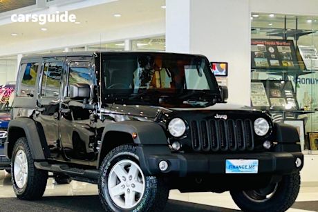 Black 2016 Jeep Wrangler SUV UNLIMITED SPORT 4X4