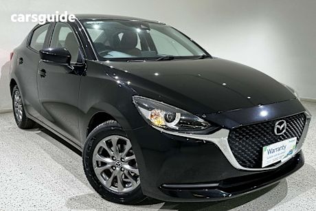 Black 2021 Mazda Mazda2 Sedan G15 PURE F