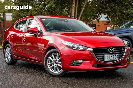 Red 2018 Mazda Mazda3 Sedan MAXX SPORT F