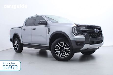 Silver 2023 Ford Ranger Double Cab Pick Up Sport 3.0 (4X4)
