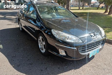 Black 2008 Peugeot 407 Wagon Sv Hdi Touring