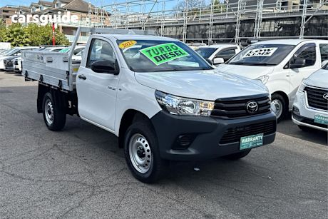 White 2022 Toyota Hilux Cab Chassis Workmate Hi-Rider (4X2)