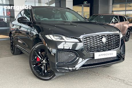 Black 2025 Jaguar F-Pace SUV PHEV P400E R-DYNAMIC SE 90TH ANNIVERSARY EDITION 4X4