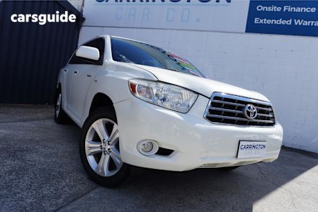 White 2009 Toyota Kluger Wagon Grande (Fwd)