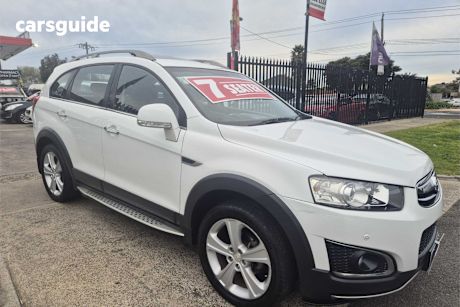 White 2014 Holden Captiva Wagon 7 Ltz (4X4)