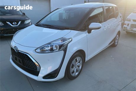 White 2020 Toyota Sienta SUV HYBRID